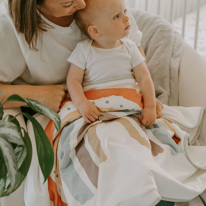 Little Sunshine Rainbow Throw by Bunnies By The Bay at $47.88! Shop now at Nestled by Snuggle Bugz for Nursery & Décor.