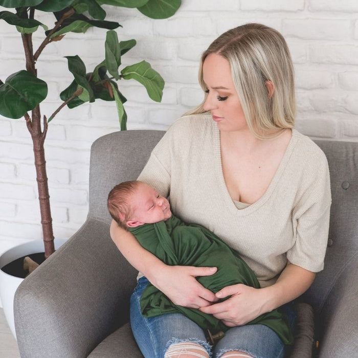 Knit Swaddle Blanket by Copper Pearl at $31.88! Shop now at Nestled by Snuggle Bugz for Nursery & Decor.