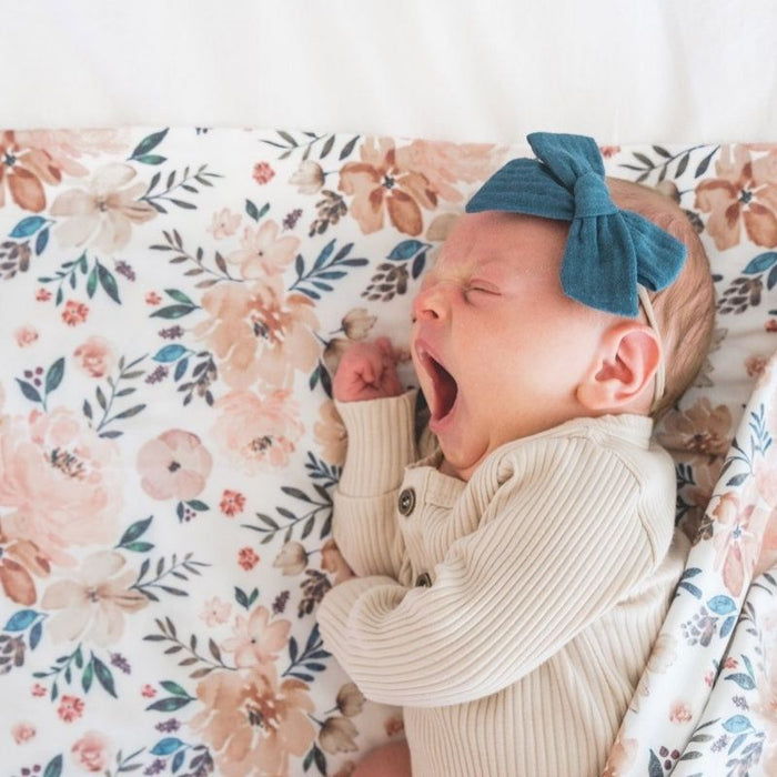 Knit Swaddle Blanket by Copper Pearl at $31.88! Shop now at Nestled by Snuggle Bugz for Nursery & Decor.