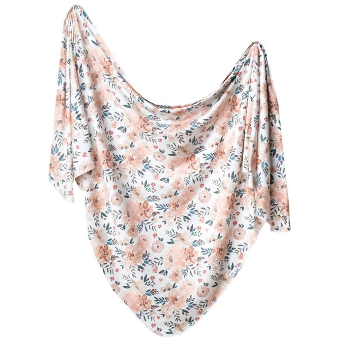Knit Swaddle Blanket by Copper Pearl at $31.88! Shop now at Nestled by Snuggle Bugz for Nursery & Decor.