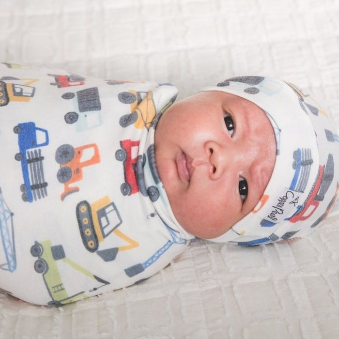 Knit Swaddle Blanket by Copper Pearl at $31.88! Shop now at Nestled by Snuggle Bugz for Nursery & Decor.