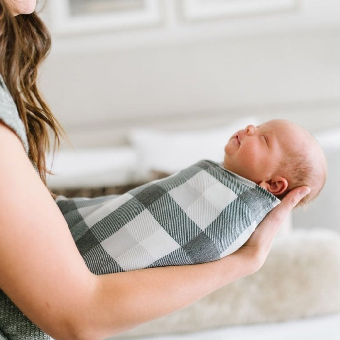 Knit Swaddle Blanket by Copper Pearl at $31.88! Shop now at Nestled by Snuggle Bugz for Nursery & Decor.