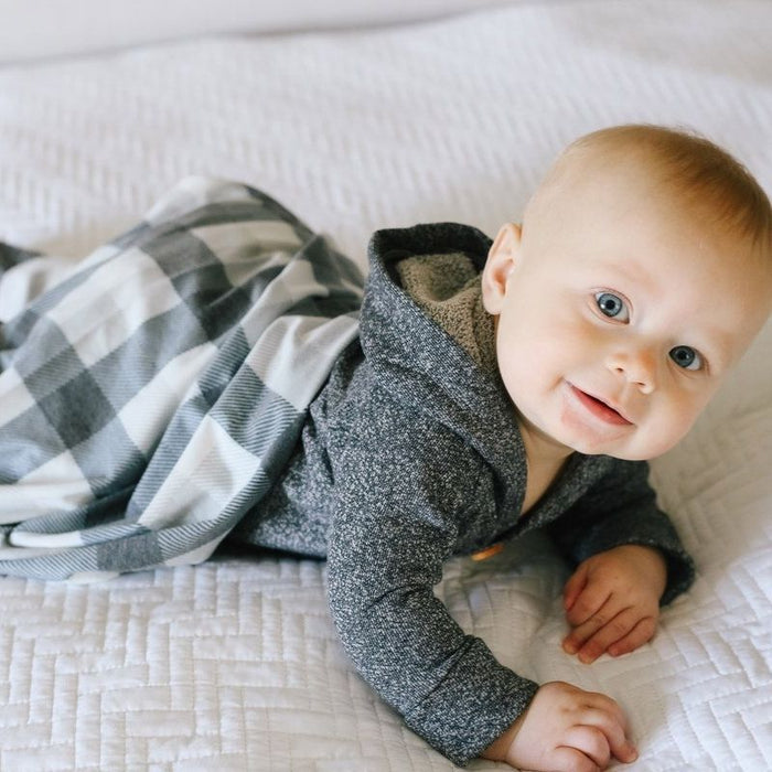 Knit Swaddle Blanket by Copper Pearl at $31.88! Shop now at Nestled by Snuggle Bugz for Nursery & Decor.