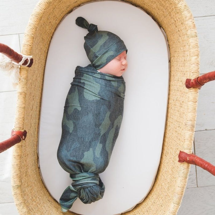 Knit Swaddle Blanket by Copper Pearl at $31.88! Shop now at Nestled by Snuggle Bugz for Nursery & Decor.