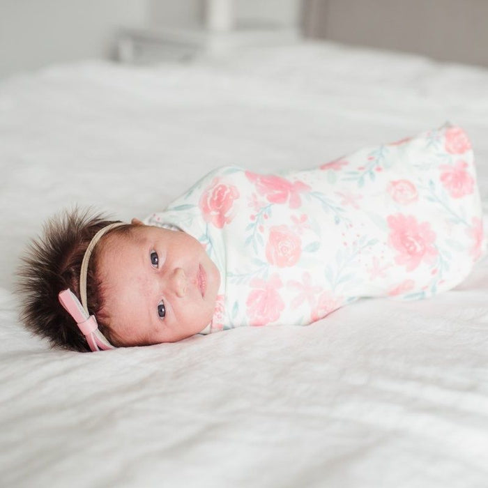 Knit Swaddle Blanket by Copper Pearl at $31.88! Shop now at Nestled by Snuggle Bugz for Nursery & Decor.
