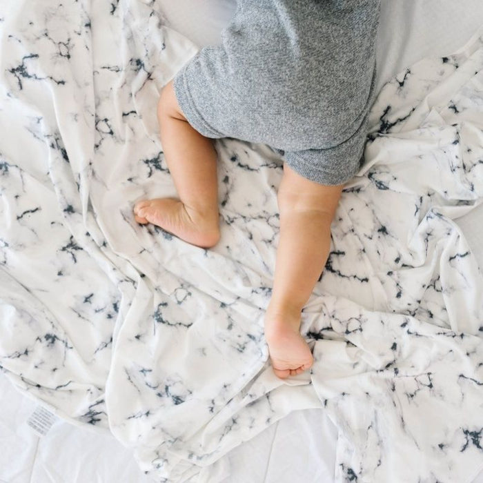 Knit Swaddle Blanket by Copper Pearl at $31.88! Shop now at Nestled by Snuggle Bugz for Nursery & Decor.