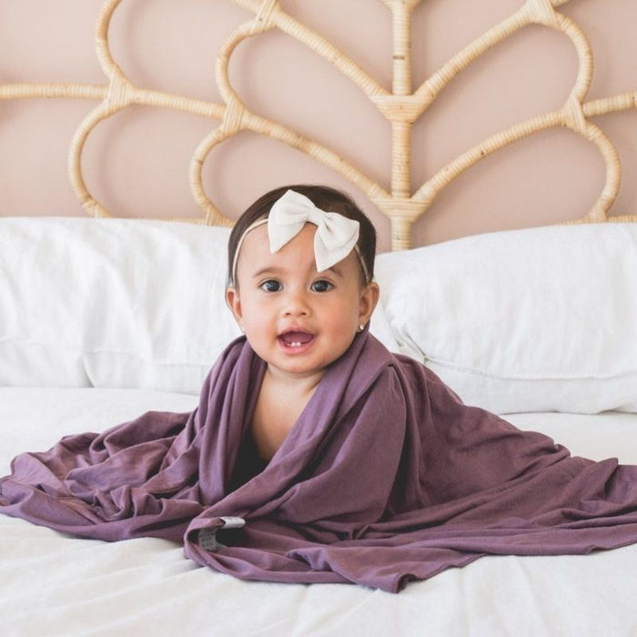 Knit Swaddle Blanket by Copper Pearl at $31.88! Shop now at Nestled by Snuggle Bugz for Nursery & Decor.