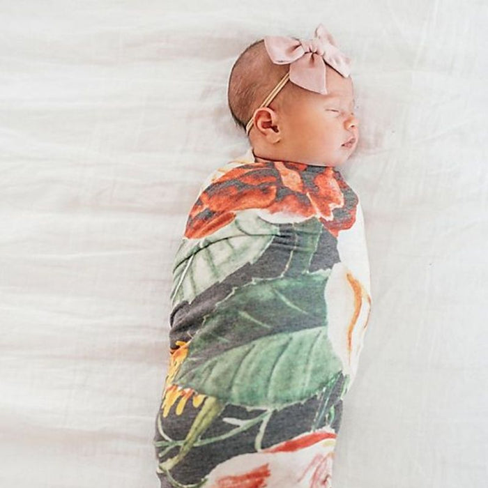 Knit Swaddle Blanket by Copper Pearl at $31.88! Shop now at Nestled by Snuggle Bugz for Nursery & Decor.