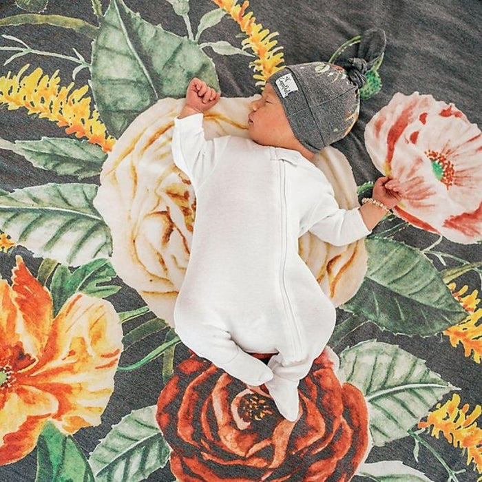 Knit Swaddle Blanket by Copper Pearl at $31.88! Shop now at Nestled by Snuggle Bugz for Nursery & Decor.