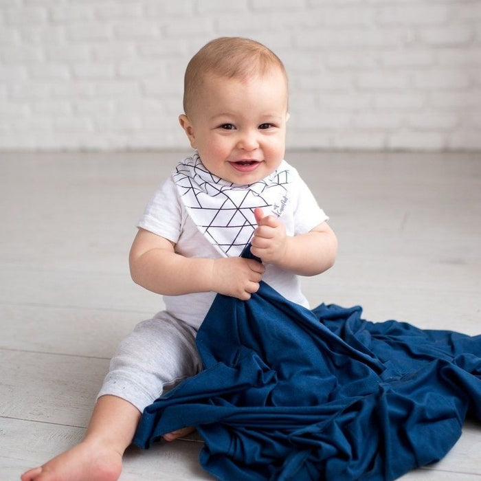 Knit Swaddle Blanket by Copper Pearl at $31.88! Shop now at Nestled by Snuggle Bugz for Nursery & Decor.