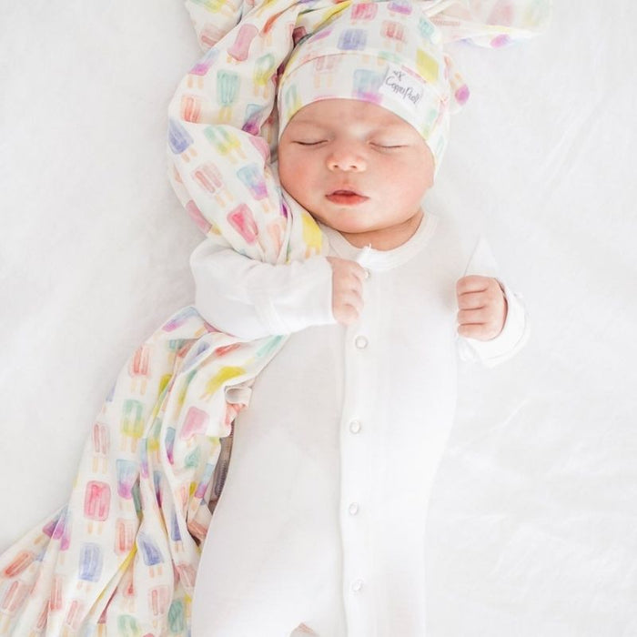 Knit Swaddle Blanket by Copper Pearl at $31.88! Shop now at Nestled by Snuggle Bugz for Nursery & Decor.
