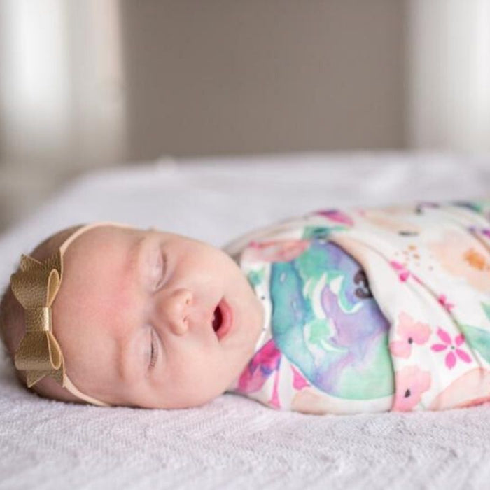 Knit Swaddle Blanket by Copper Pearl at $31.88! Shop now at Nestled by Snuggle Bugz for Nursery & Decor.