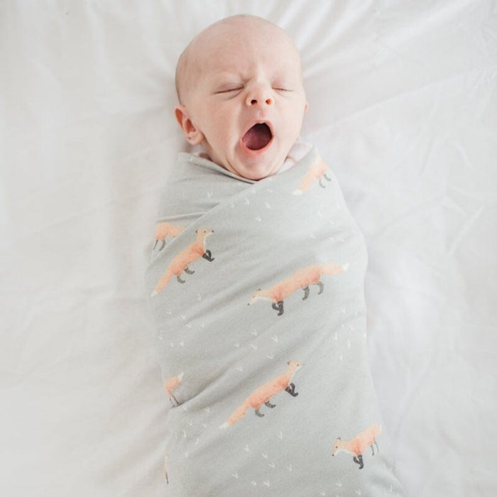 Knit Swaddle Blanket by Copper Pearl at $31.88! Shop now at Nestled by Snuggle Bugz for Nursery & Decor.