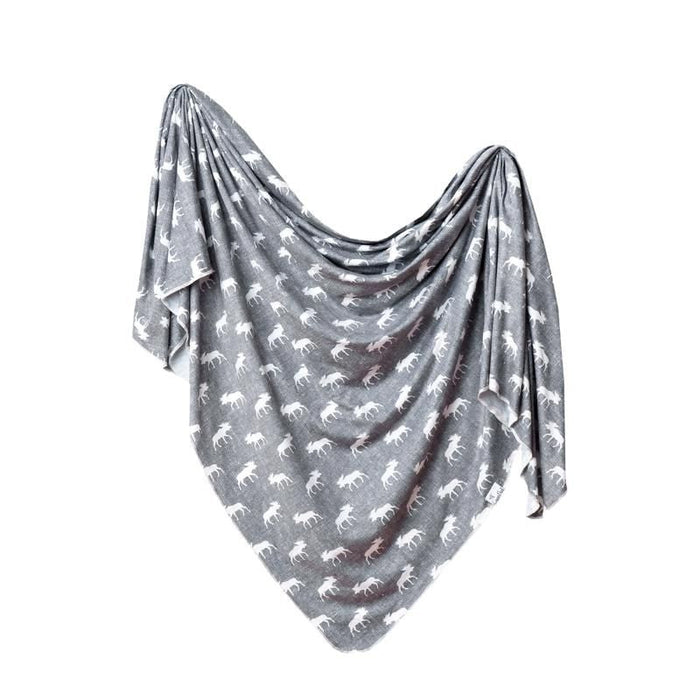 Knit Swaddle Blanket by Copper Pearl at $31.88! Shop now at Nestled by Snuggle Bugz for Nursery & Decor.