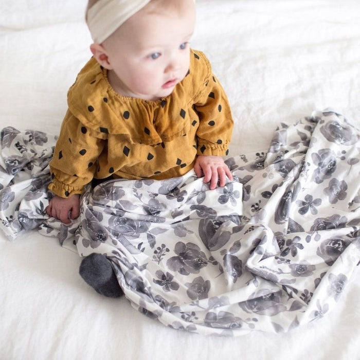 Knit Swaddle Blanket by Copper Pearl at $31.88! Shop now at Nestled by Snuggle Bugz for Nursery & Decor.