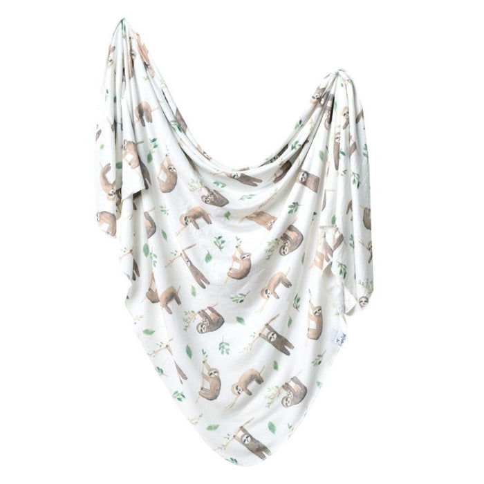 Knit Swaddle Blanket by Copper Pearl at $31.88! Shop now at Nestled by Snuggle Bugz for Nursery & Decor.