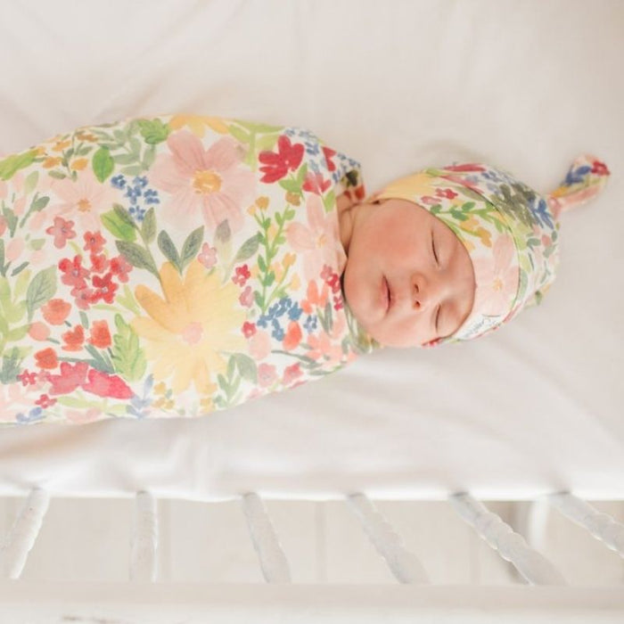 Knit Swaddle Blanket by Copper Pearl at $31.88! Shop now at Nestled by Snuggle Bugz for Nursery & Decor.