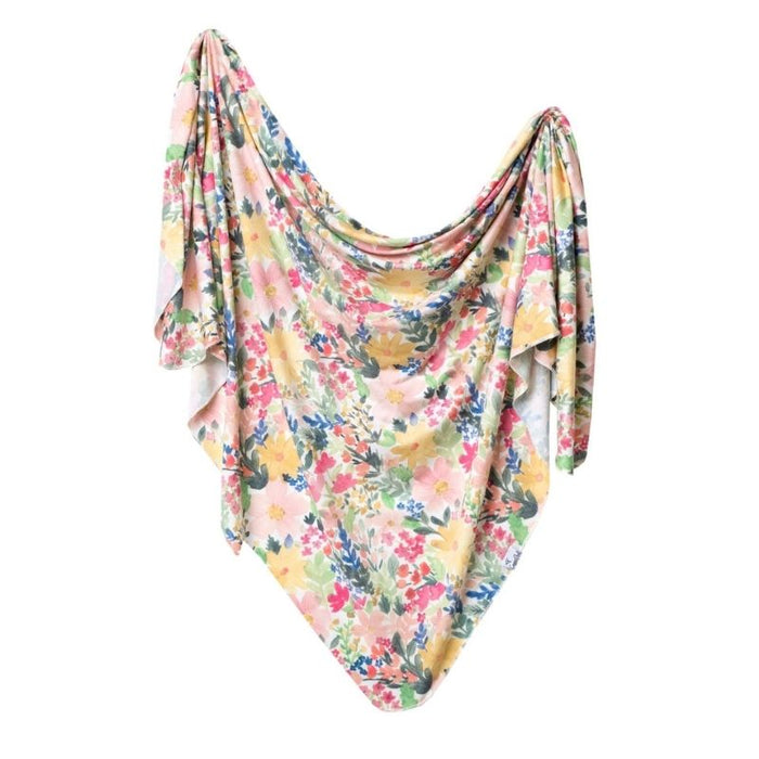 Knit Swaddle Blanket by Copper Pearl at $31.88! Shop now at Nestled by Snuggle Bugz for Nursery & Decor.