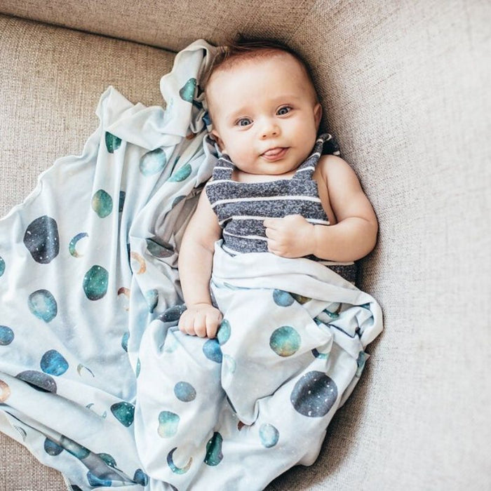 Knit Swaddle Blanket by Copper Pearl at $31.88! Shop now at Nestled by Snuggle Bugz for Nursery & Decor.