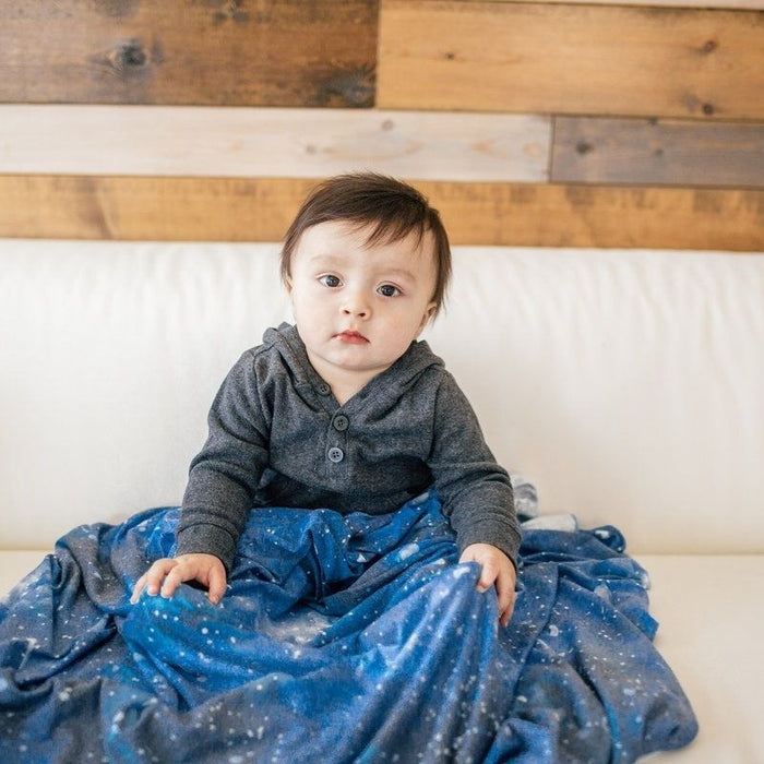 Knit Swaddle Blanket by Copper Pearl at $31.88! Shop now at Nestled by Snuggle Bugz for Nursery & Decor.