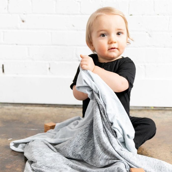 Knit Swaddle Blanket by Copper Pearl at $31.88! Shop now at Nestled by Snuggle Bugz for Nursery & Decor.