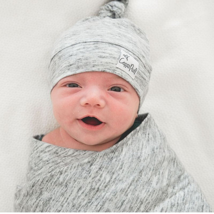 Knit Swaddle Blanket by Copper Pearl at $31.88! Shop now at Nestled by Snuggle Bugz for Nursery & Decor.
