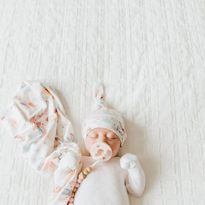 Knit Swaddle Blanket by Copper Pearl at $31.88! Shop now at Nestled by Snuggle Bugz for Nursery & Decor.