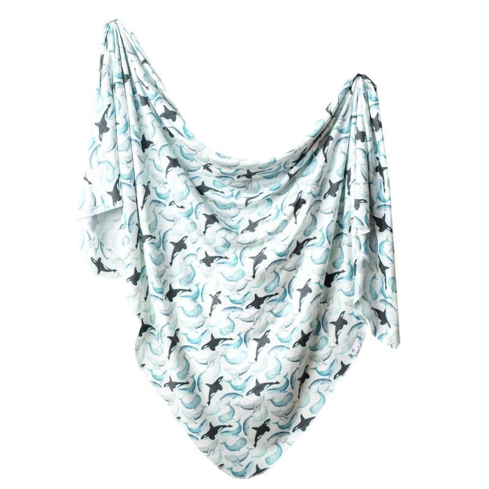 Knit Swaddle Blanket by Copper Pearl at $31.88! Shop now at Nestled by Snuggle Bugz for Nursery & Decor.
