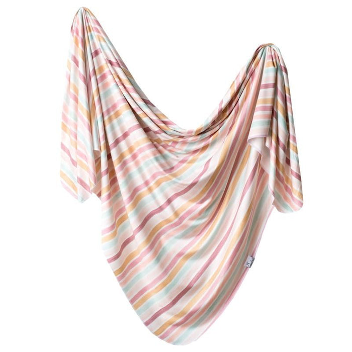 Knit Swaddle Blanket by Copper Pearl at $31.88! Shop now at Nestled by Snuggle Bugz for Nursery & Decor.