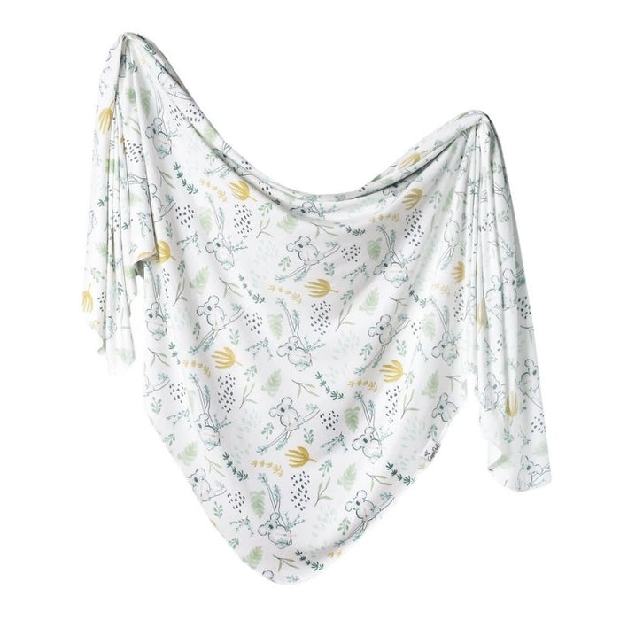 Knit Swaddle Blanket by Copper Pearl at $31.88! Shop now at Nestled by Snuggle Bugz for Nursery & Decor.