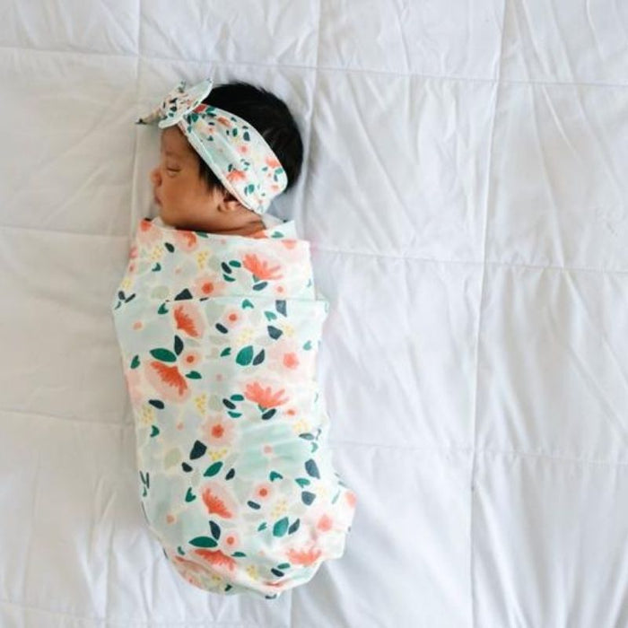 Knit Swaddle Blanket by Copper Pearl at $31.88! Shop now at Nestled by Snuggle Bugz for Nursery & Decor.