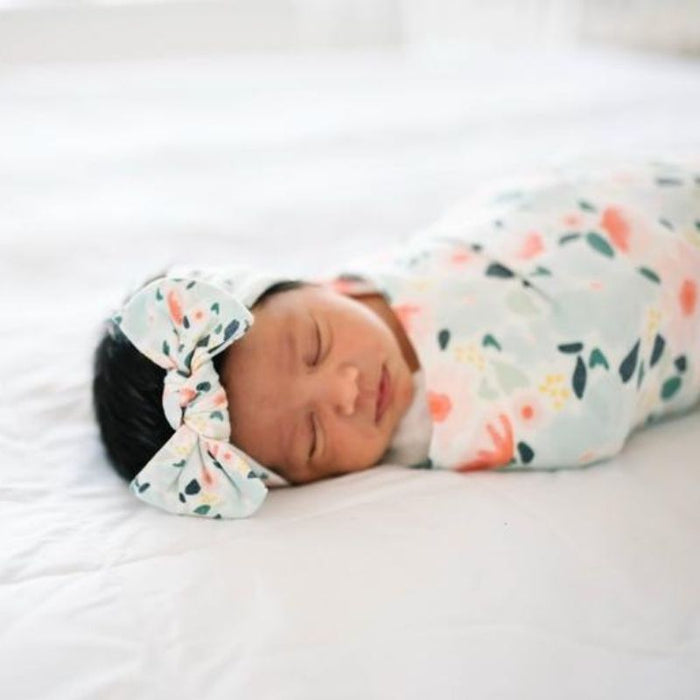 Knit Swaddle Blanket by Copper Pearl at $31.88! Shop now at Nestled by Snuggle Bugz for Nursery & Decor.