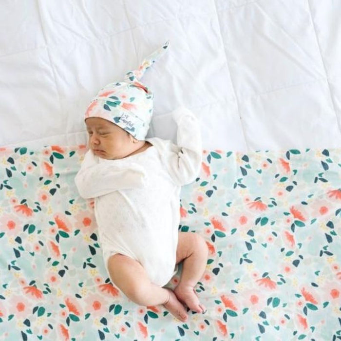 Knit Swaddle Blanket by Copper Pearl at $31.88! Shop now at Nestled by Snuggle Bugz for Nursery & Decor.