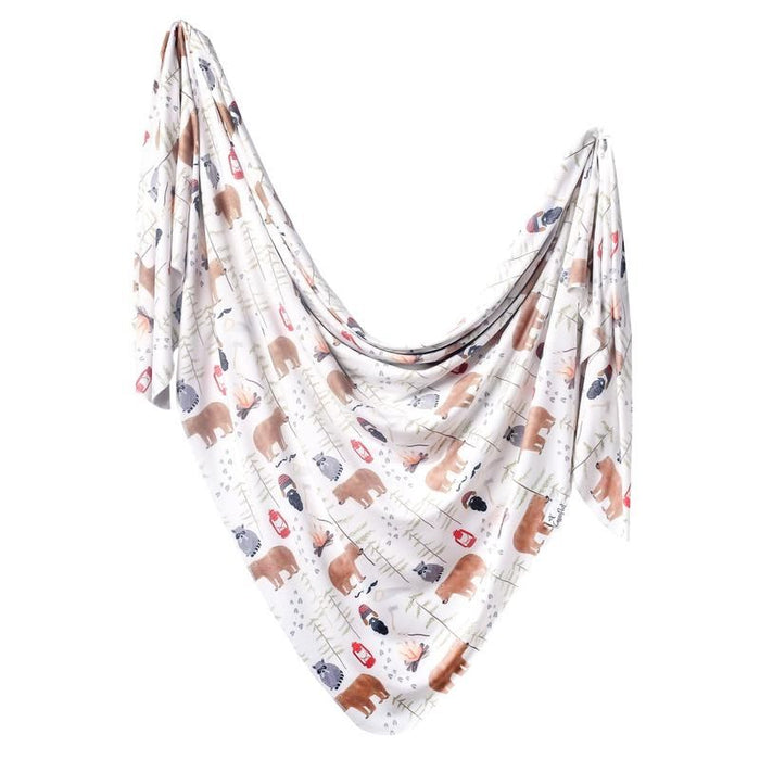 Knit Swaddle Blanket by Copper Pearl at $31.88! Shop now at Nestled by Snuggle Bugz for Nursery & Decor.