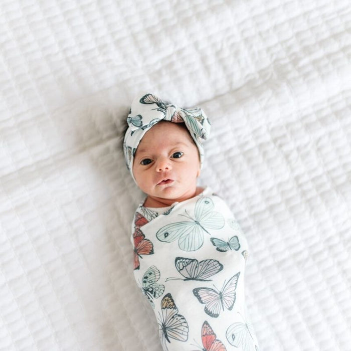 Knit Swaddle Blanket by Copper Pearl at $31.88! Shop now at Nestled by Snuggle Bugz for Nursery & Decor.