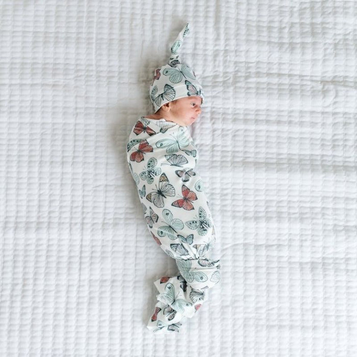 Knit Swaddle Blanket by Copper Pearl at $31.88! Shop now at Nestled by Snuggle Bugz for Nursery & Decor.