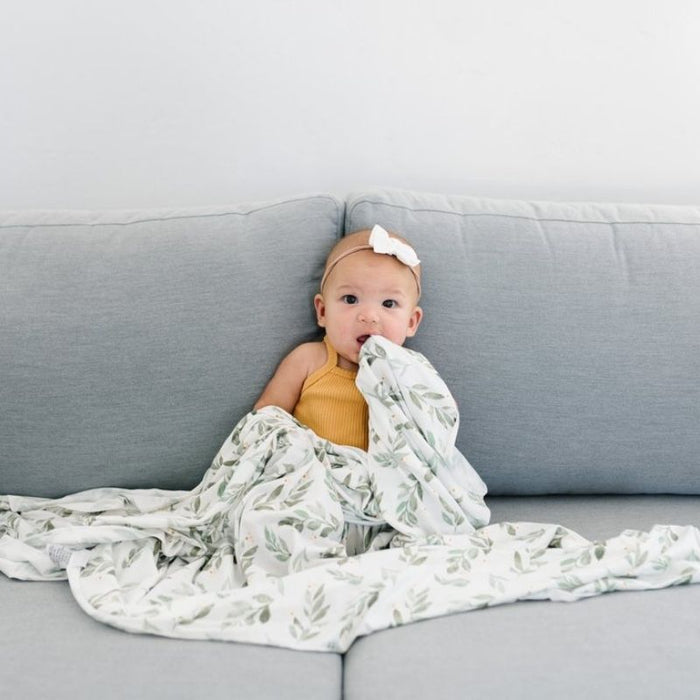 Knit Swaddle Blanket by Copper Pearl at $31.88! Shop now at Nestled by Snuggle Bugz for Nursery & Decor.