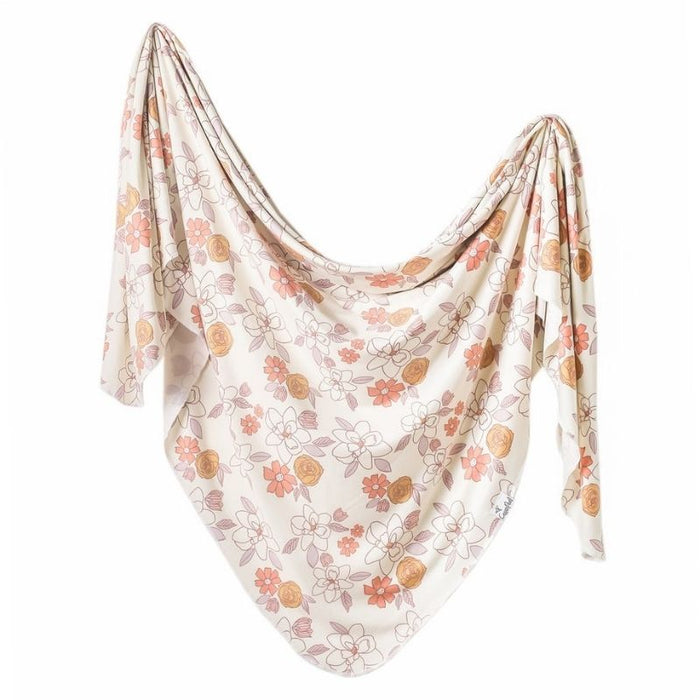 Knit Swaddle Blanket by Copper Pearl at $31.88! Shop now at Nestled by Snuggle Bugz for Nursery & Decor.