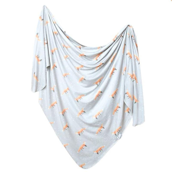Knit Swaddle Blanket by Copper Pearl at $31.88! Shop now at Nestled by Snuggle Bugz for Nursery & Decor.