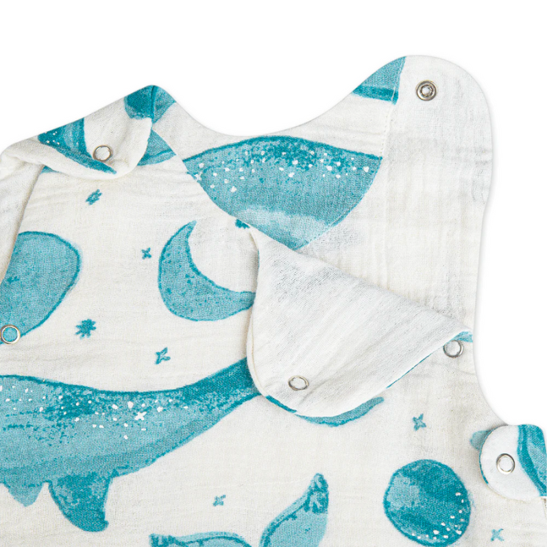 Cotton Muslin Sleep Sack 1.2 TOG Nestled Canada's Nursery & Baby