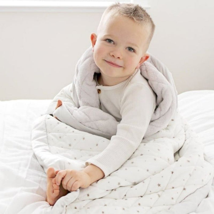 Weighted Blanket - Toddler by Dreamland Baby at $129.99! Shop now at Nestled by Snuggle Bugz for Nursery & Décor.