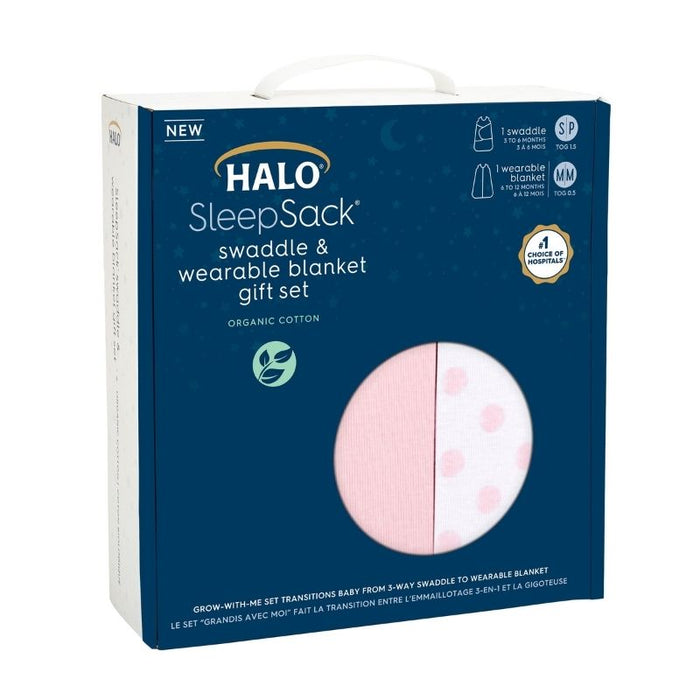 Swaddle & Sleepsack Gift Set by HALO at $64.99! Shop now at Nestled by Snuggle Bugz for Nursery & Decor.