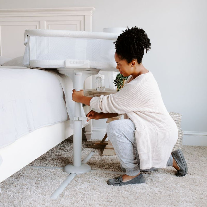 BassiNest Swivel Sleeper- Premiere - Pebble by HALO at $349.99! Shop now at Nestled by Snuggle Bugz for Nursery & Décor.