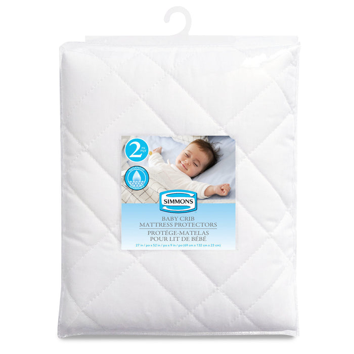 2 Pack Microfiber Crib Mattress Protectors by Sealy at $36.99! Shop now at Nestled by Snuggle Bugz for Nursery & Décor.