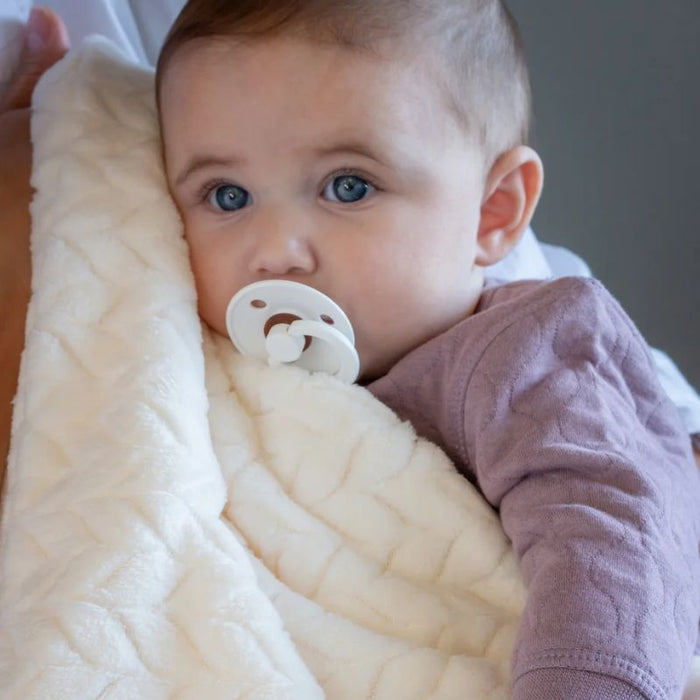 Jacquard Flannel Blanket by Juddlies at $44.99! Shop now at Nestled by Snuggle Bugz for Nursery & Décor.