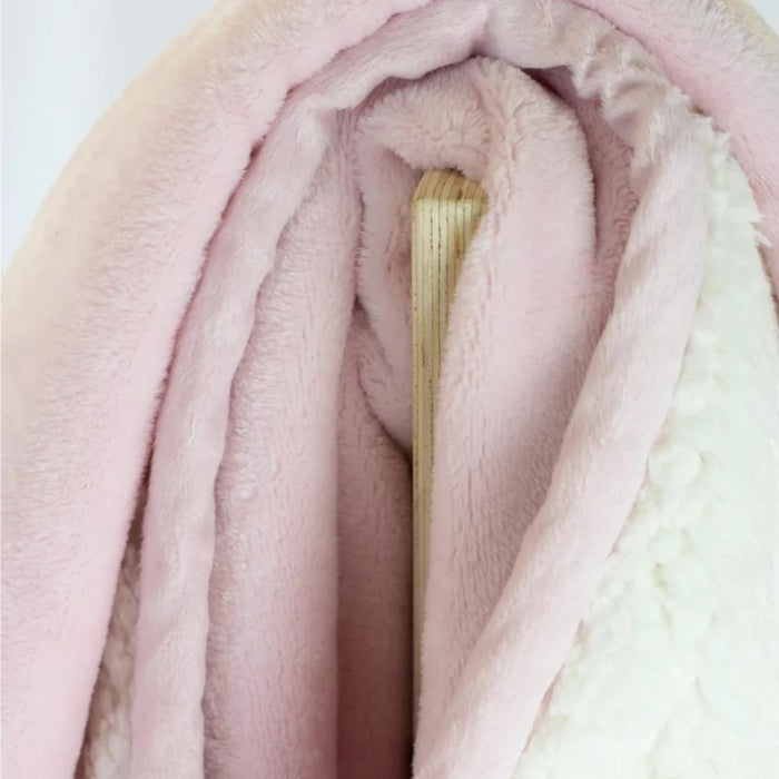Flannel Sherpa Blanket by Juddlies at $49.99! Shop now at Nestled by Snuggle Bugz for Nursery & Décor.