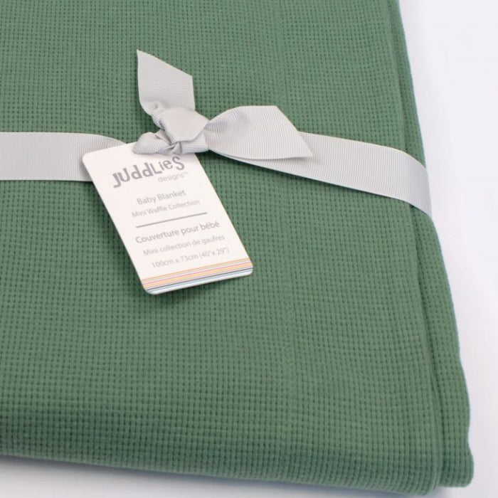 Mini Waffle Baby Blanket by Juddlies at $39.99! Shop now at Nestled by Snuggle Bugz for Nursery & Décor.