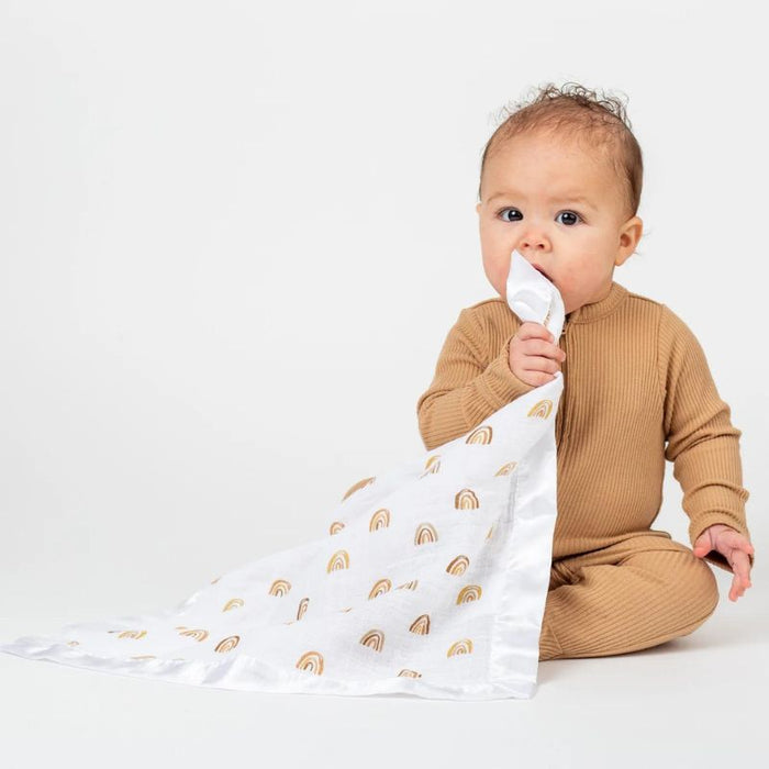 Cotton Muslin Security Blankets by Lulujo at $19.99! Shop now at Nestled by Snuggle Bugz for Nursery & Décor.