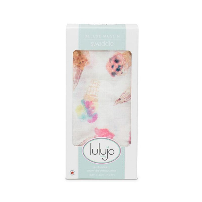 Bamboo Swaddle by Lulujo at $15.88! Shop now at Nestled by Snuggle Bugz for Nursery & Decor.