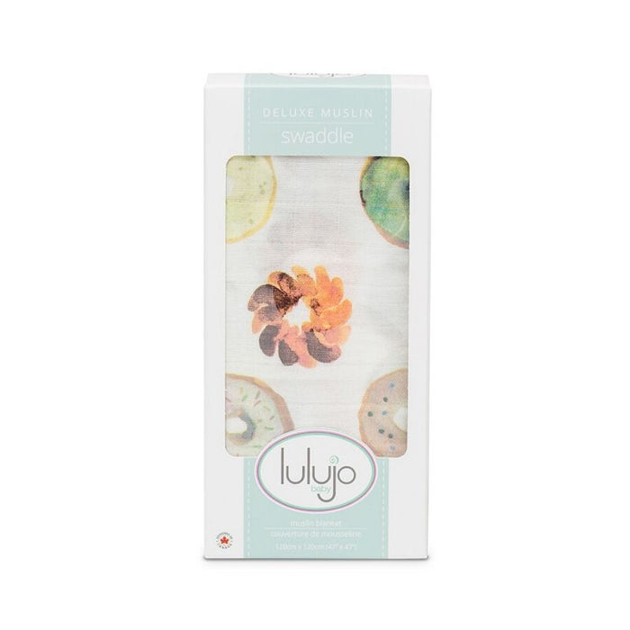 Bamboo Swaddle by Lulujo at $15.88! Shop now at Nestled by Snuggle Bugz for Nursery & Decor.
